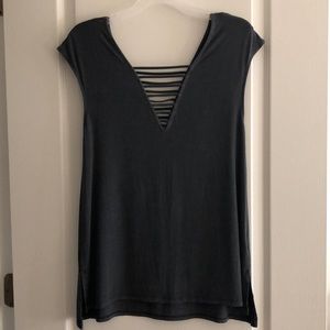 Dark grey tank top